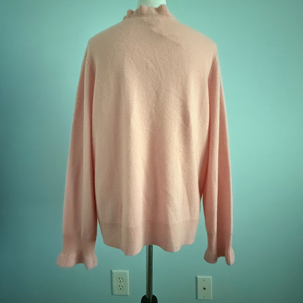 Sundance Gisella 100% Cashmere Pink Sweater Size XL - Picture 5 of 11